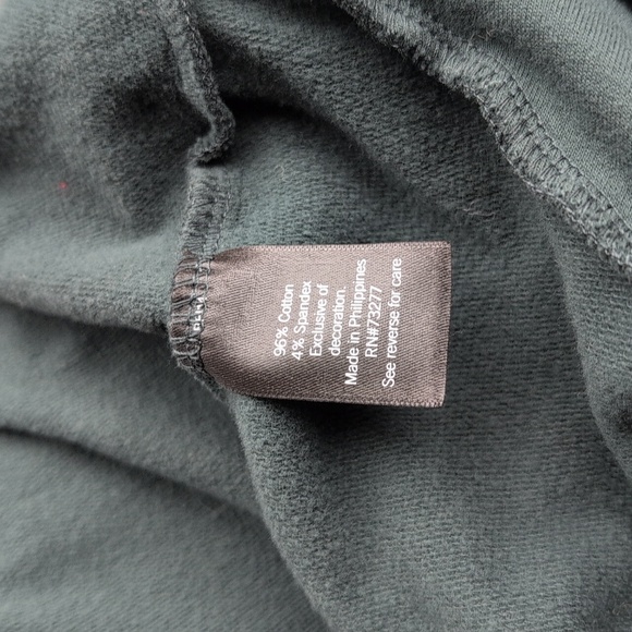 FLX Dark Green Cropped Hoodie Size XS - Picture 8 of 9